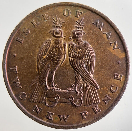 1975 Isle of Man 2 Two-Pence Coin | Very High Grade | a4818