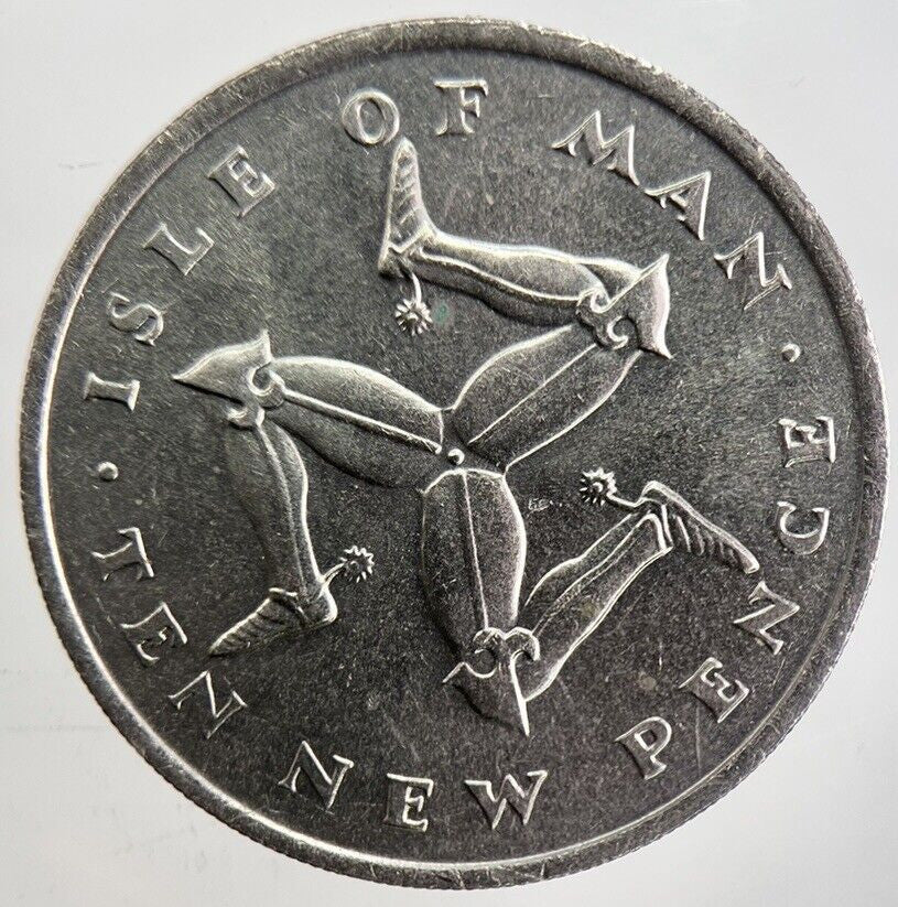 1975 Isle of Man 10p Coin | Very High Grade | a4796
