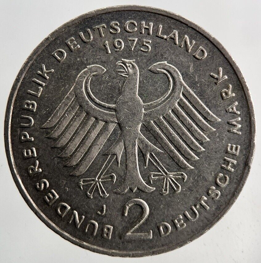1975 Germany 2 Mark Coin | Fine Collectable Grade