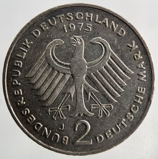 1975 Germany 2 Mark Coin | Fine Collectable Grade