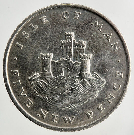 1975 Isle Of Man 5p Five-Pence Coin | Fine Collectable Grade