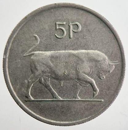 1975 Irish Bull 5p 5 Five-Pence Coin | Very High Grade | a7045