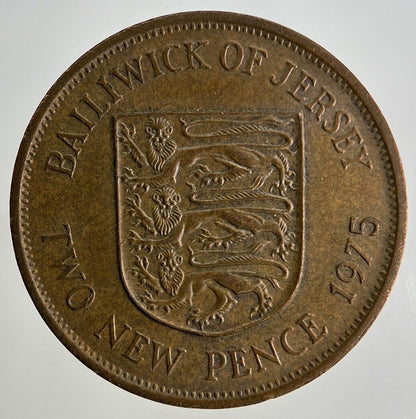 1975 Jersey 2p Two-Pence Coin | Fine Collectable Grade