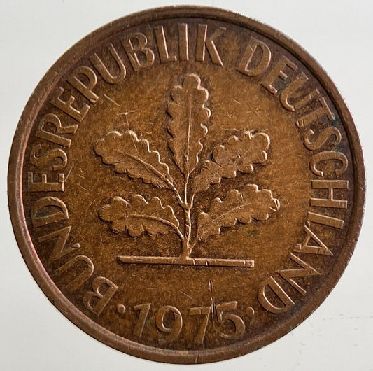1975 Germany 2 Pfennig Coin | Very High Grade | a4949