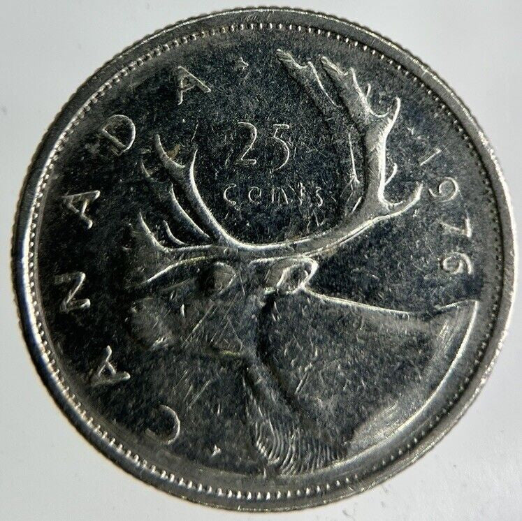 1976 Canada 25 Cents Coin | Fine Collectable Grade