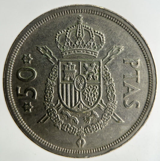 1975 Spain 50 Pesetas Coin | Fine Collectable Grade