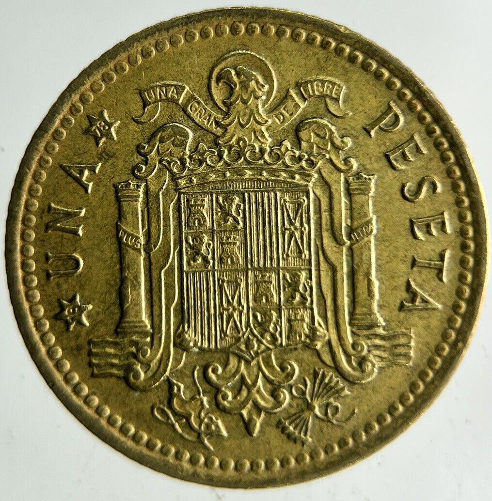 1975 Spain 1 Una Peseta Coin | Fine Collectable Grade