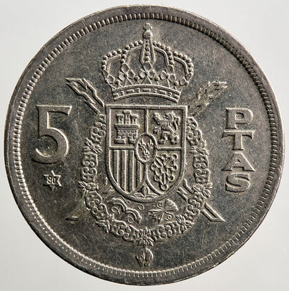 1975 Spain 5 Pesetas Ptas Coin | Fine Collectable Grade | a3761