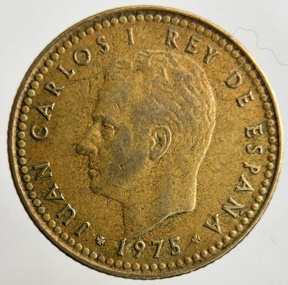 1975 Spain 1 Una Peseta Coin | Fine Collectable Grade