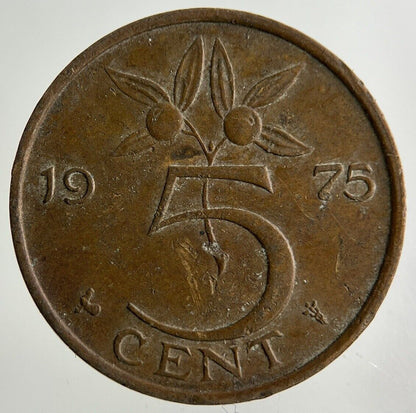 1975 Netherlands 5 Cents Coin | Fine Collectable Grade