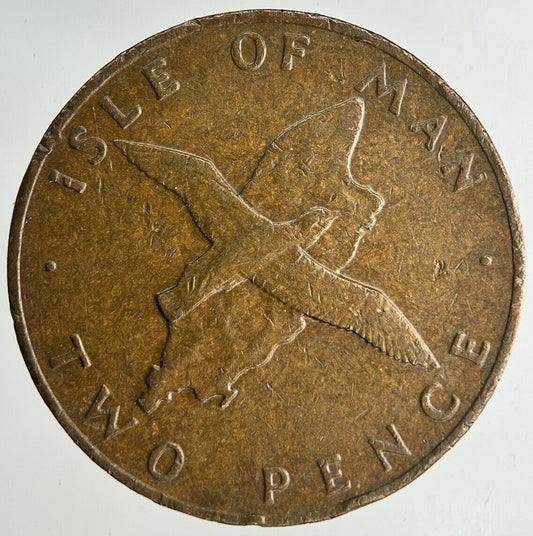 1976 Isle Of Man 2p Two-Pence Coin | Fine Collectable Grade