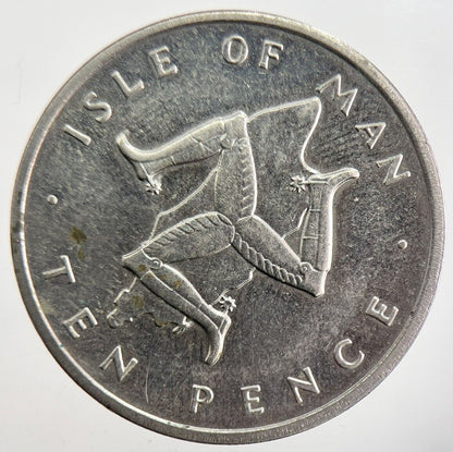 1976 Isle of Man 10p Coin | Very High Grade | a4797