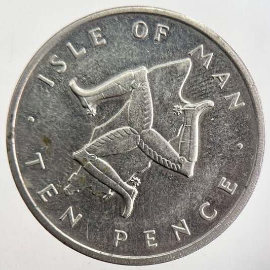 1976 Isle of Man 10p Coin | Very High Grade | a4797