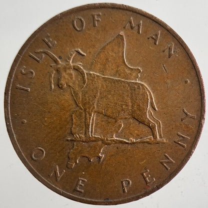 1976 Isle of Man 1p Penny One Pence Coin | Very High Grade | a4805