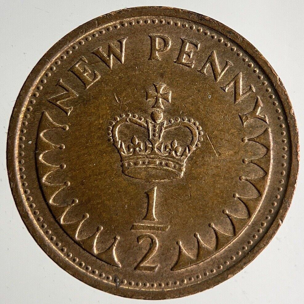 1976 Elizabeth II New 1/2 Half-Penny Coin | Very High Grade