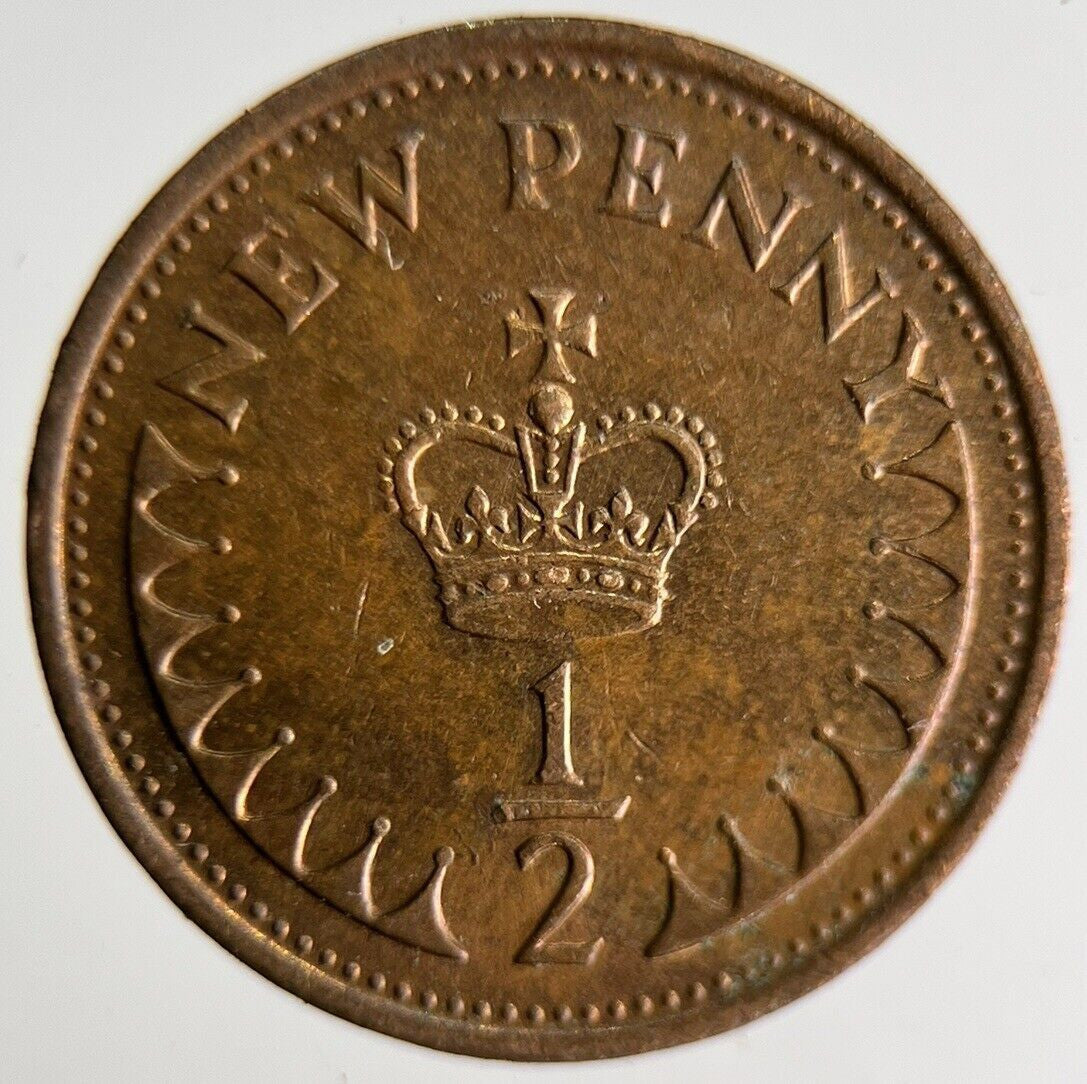 1976 Elizabeth II 2nd New Half 1/2 Penny Coin | Very High Grade