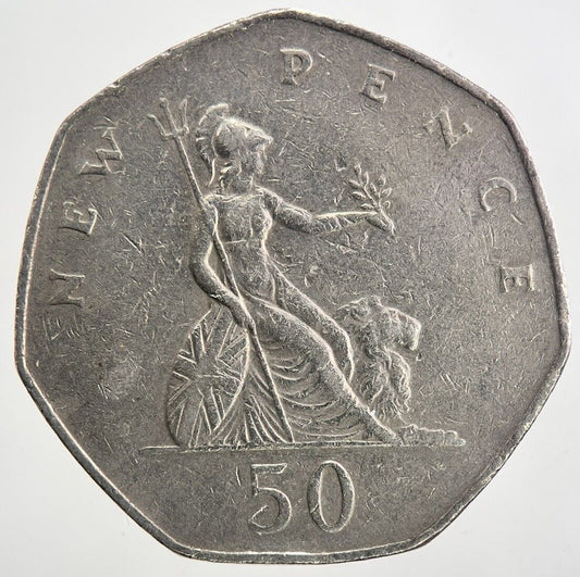 1976 Elizabeth II 2nd 50p 50 Fifty-Pence Coin | Fine Collectable Grade