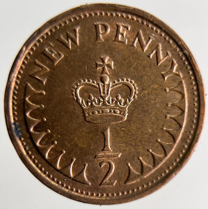 1976 Elizabeth II 2nd New Half 1/2 Penny Coin | Very High Grade