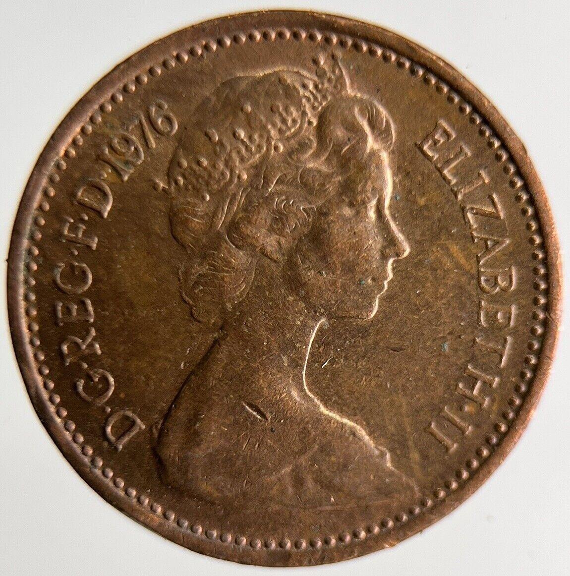 1976 Elizabeth II 2nd New Half 1/2 Penny Coin | Very High Grade
