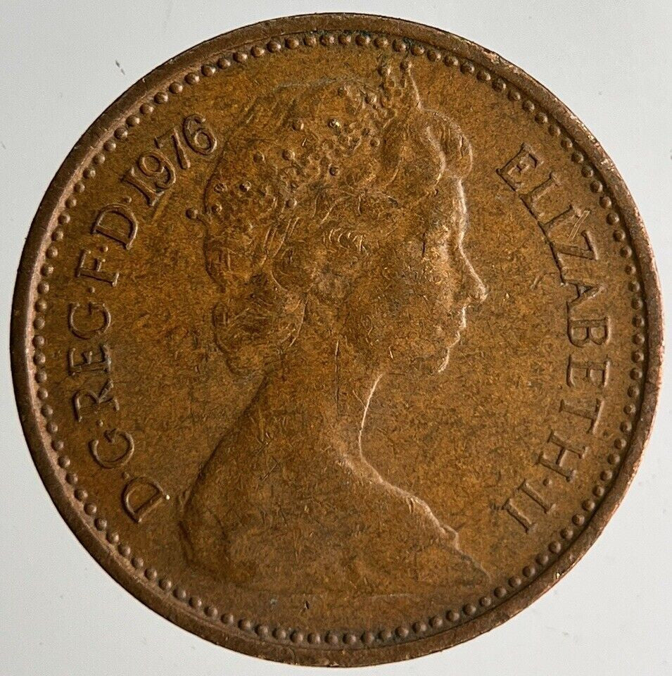 1976 Elizabeth II New 1/2 Half-Penny Coin | Very High Grade