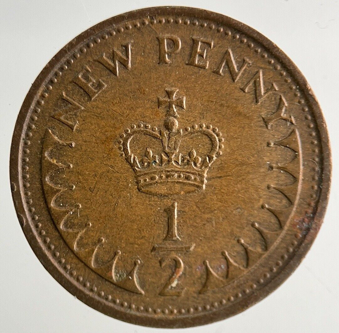 1976 Elizabeth II 2nd New 1/2 Half-Penny Coin | Fine Collectable Grade