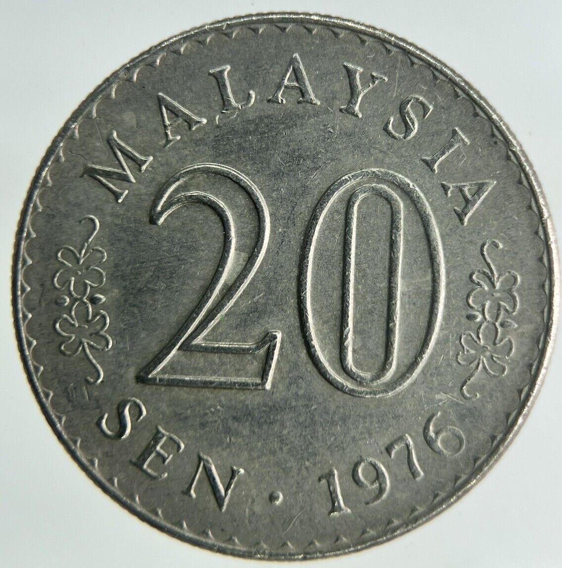1976 Malaysia 20 Sen Coin | Fine Collectable Grade