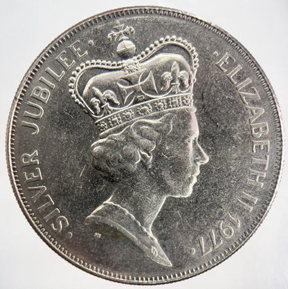 1977 Elizabeth II 2nd Silver Jubilee BP Medal Coin | Collectable Grade