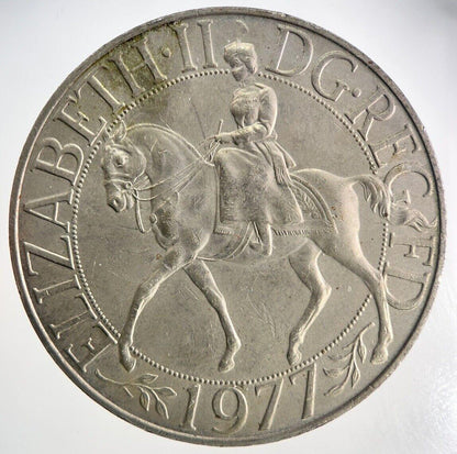 1977 Elizabeth II Jubilee Crown Coin | Fine Collectable Grade | a3648