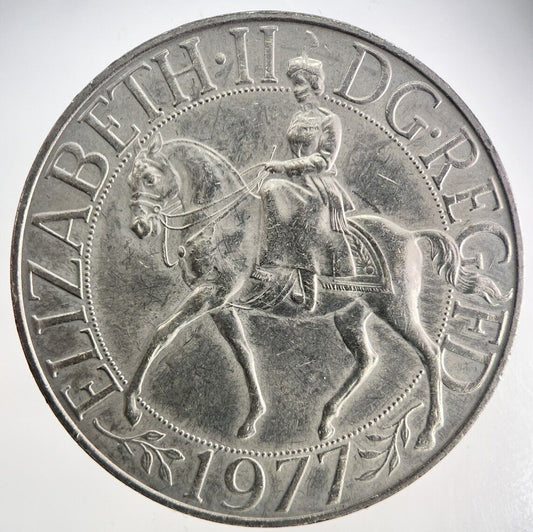 1977 Elizabeth II Jubilee Crown Coin | Fine Collectable Grade | a237