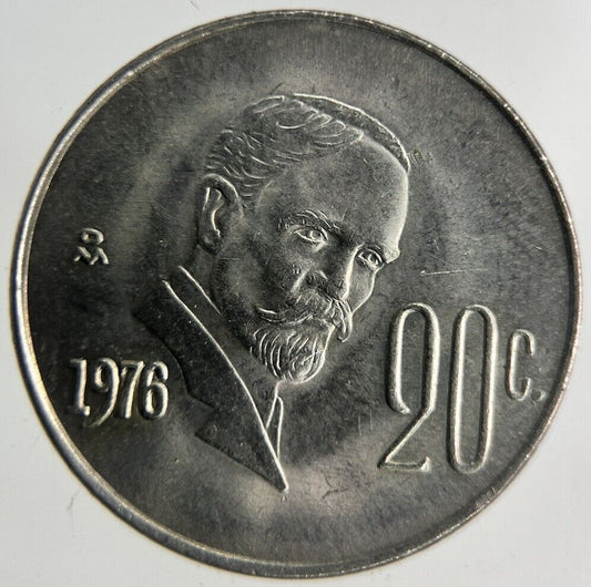 1976 Mexico 20 Centavos Coin | Very High Grade