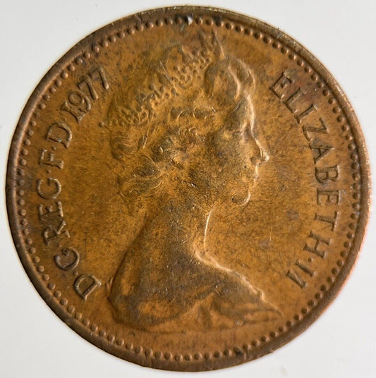 1977 Elizabeth II 2nd New Half 1/2 Penny Coin | Very High Grade