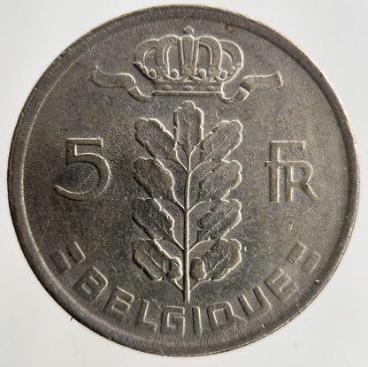 1977 Belgium 5 Francs Coin | Fine Collectable Grade
