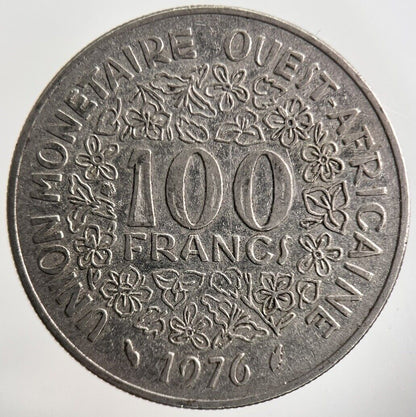 1976 West Africa States 100 Francs Coin | Fine Collectable Grade