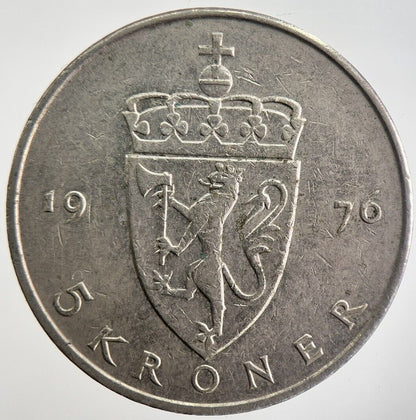 1976 Norway 5 Kroner Coin | Collectable Grade | a7013
