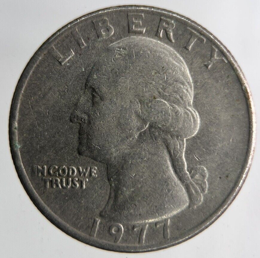 1977 US USA Quarter Coin | Fine Collectable Grade