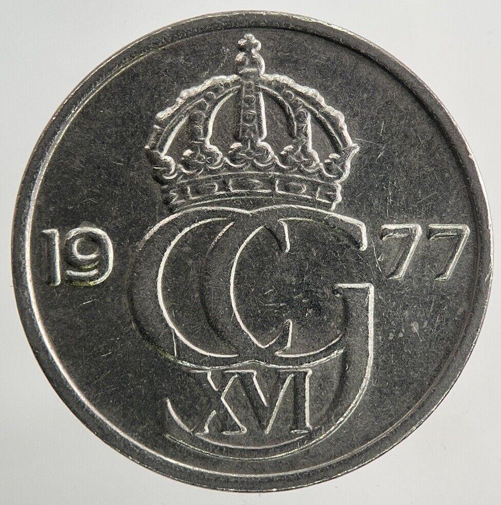 1977 Sweden 50 Ore Coin | Very High Grade