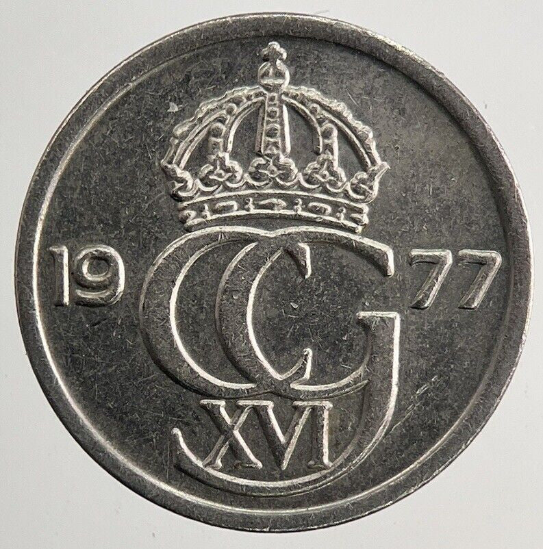 1977 Sweden 10 Ore Coin | Very High Grade