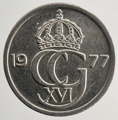 1977 Sweden 10 Ore Coin | Very High Grade