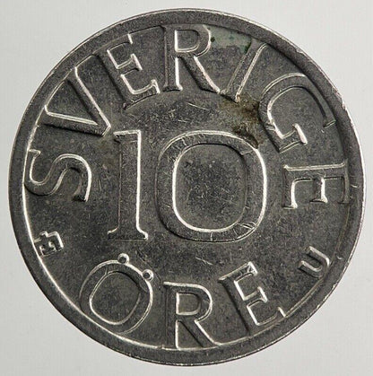 1977 Sweden 10 Ore Coin | Very High Grade