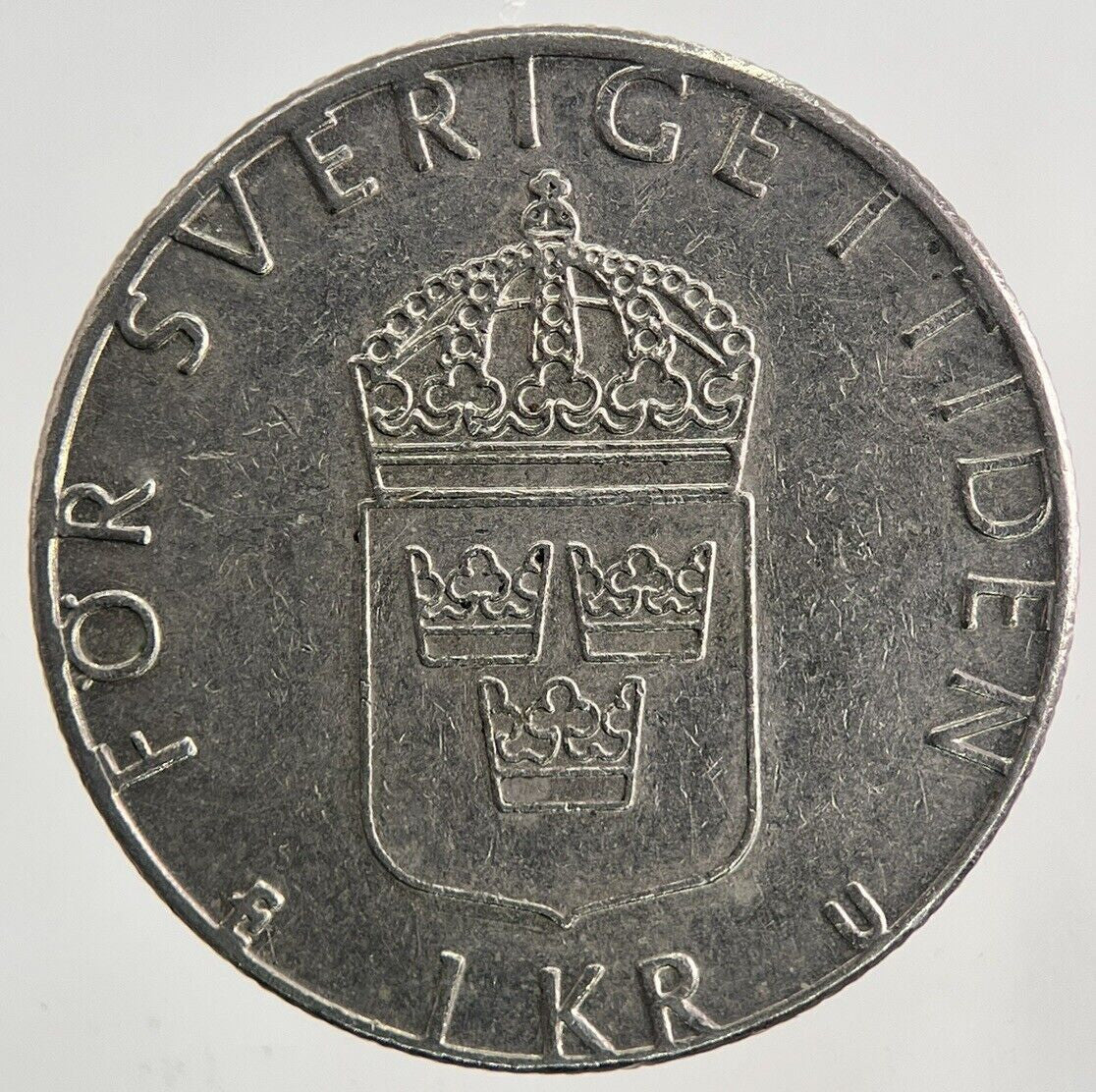 1977 Sweden 1 Krona Coin | Very High Grade