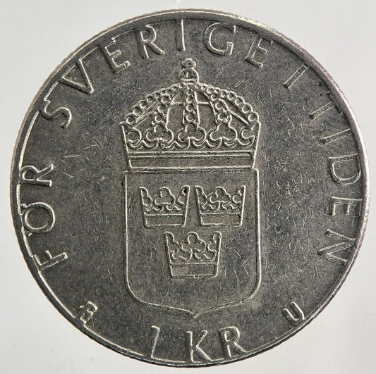 1977 Sweden 1 Krona Coin | Very High Grade