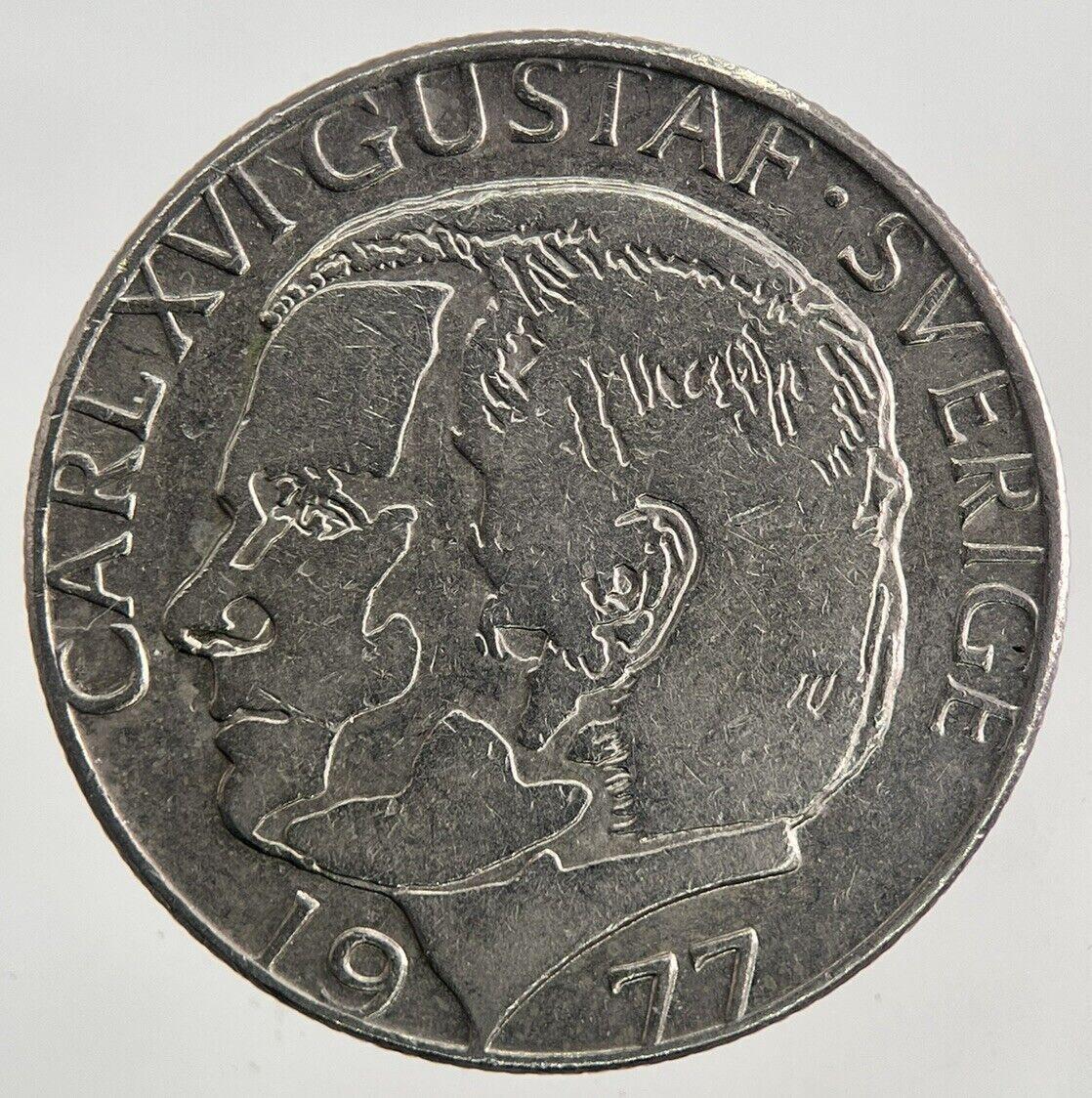 1977 Sweden 1 Krona Coin | Very High Grade