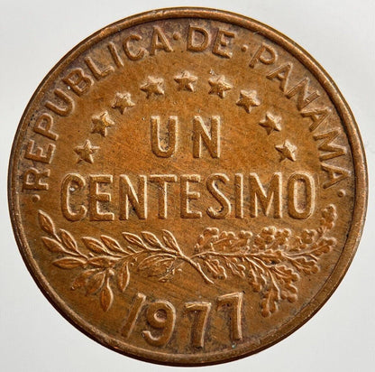 1977 Panama Un One Centesimo Coin | Fine Collectable Grade | a1588