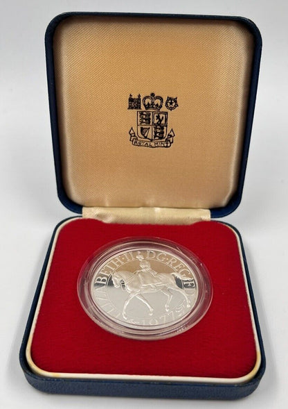 1977 Elizabeth II Silver Jubilee Proof 1oz Silver Coin | Comes In Capsule a90427
