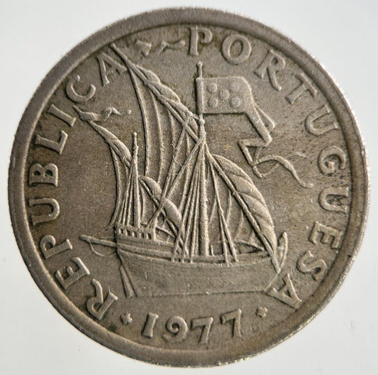 1977 Portugal 2.5 Escudos Coin | Fine Collectable Grade