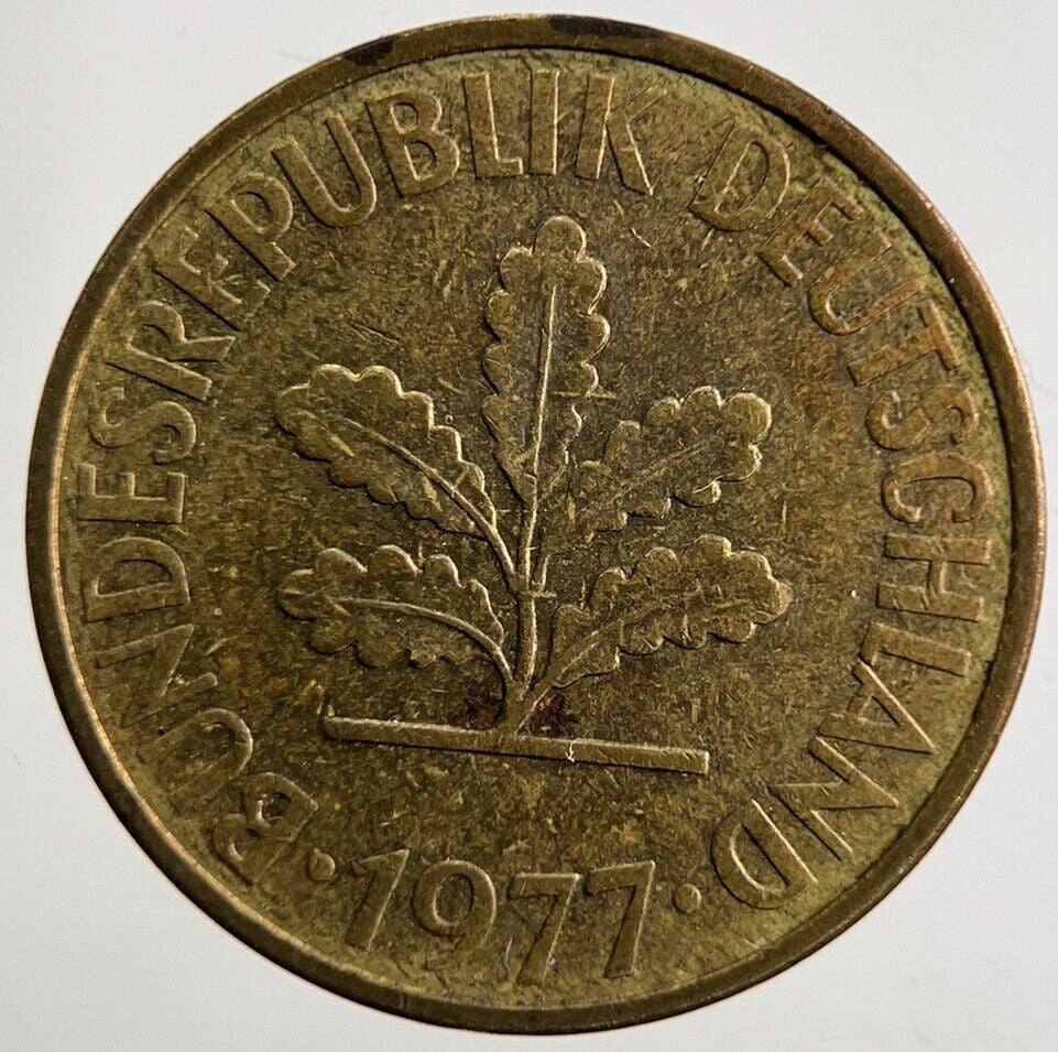 1977 Germany 10 Pfennig Coin | Fine Collectable Grade