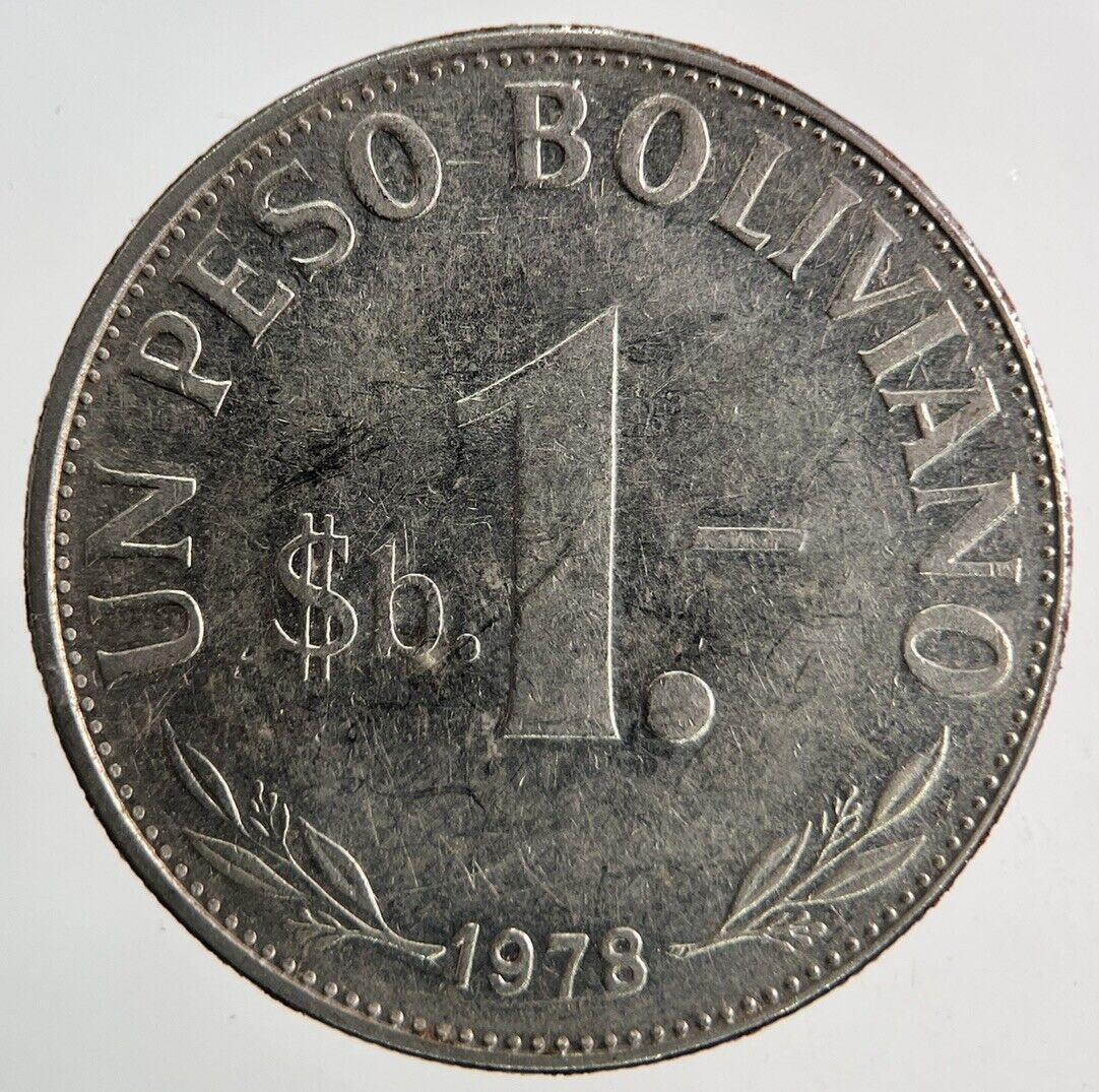 1978 Bolivia Un 1 Peso Coin | Collectable Grade