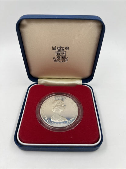1978 Bailiwick Of Guernsey Royal Visit Proof 1oz Sterling Silver Coin
