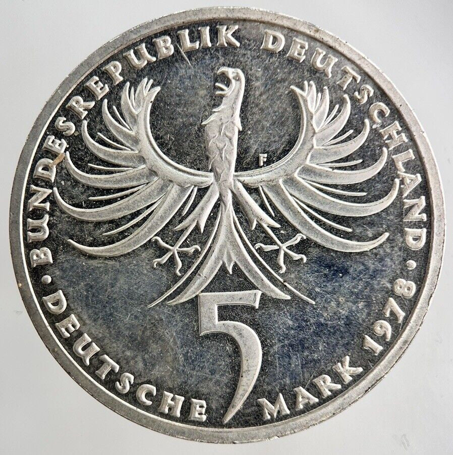 1978 Germany 5 Mark Silver Coin | Fine Collectable Grade