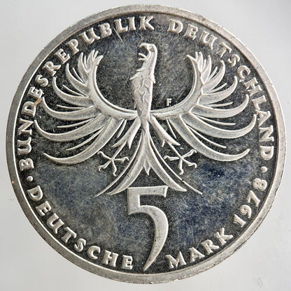 1978 Germany 5 Mark Silver Coin | Fine Collectable Grade